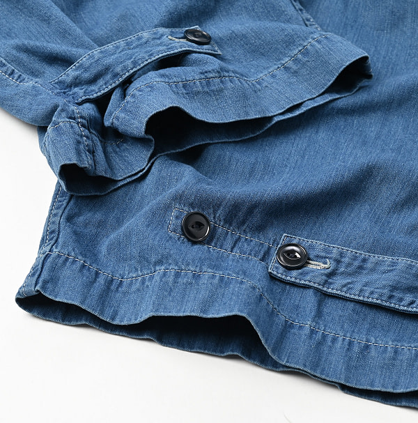 Indigo Distressed Mon Petite Chino 908 Chi-rgo All in One Detail