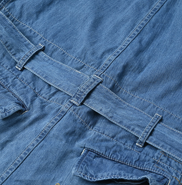 Indigo Distressed Mon Petite Chino 908 Chi-rgo All in One Detail