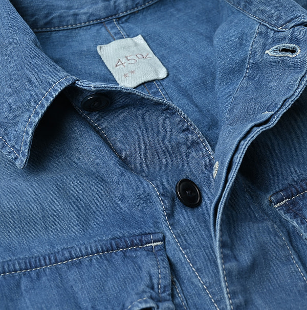 Indigo Distressed Mon Petite Chino 908 Chi-rgo All in One Detail