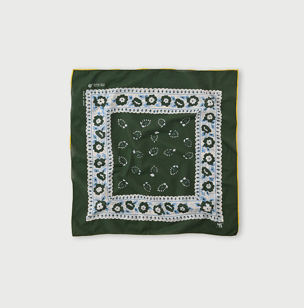 Doama Hira Frame Flower Bandana Khaki