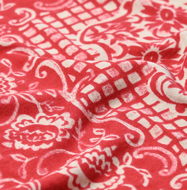 Tenjiku Flower Sarasa Bandana Detail