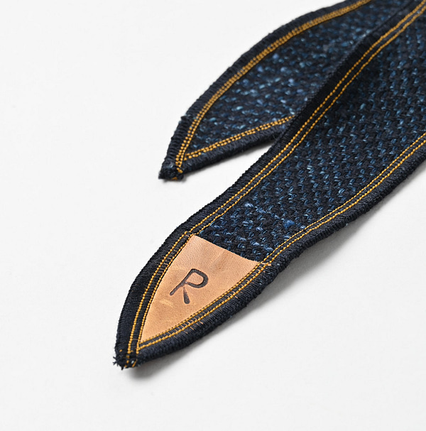 Indigo Cotton Tweed 1908 Tie Detail