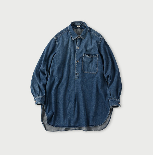 45 Petite Denim 908 Grandpa Pull Shirt Zyu