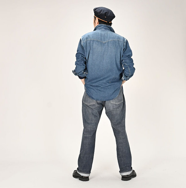 45 Petite Denim 908 Eastern Shirt Zyu Male Model