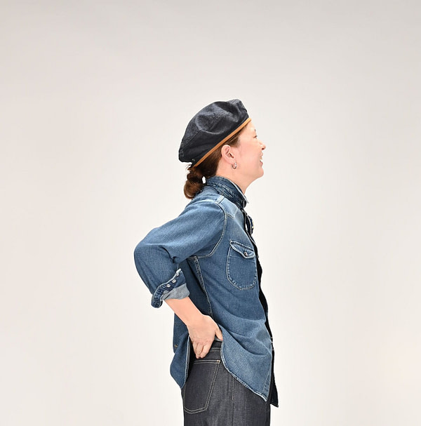 45 Petite Denim 908 Eastern Shirt Zyu Female Model