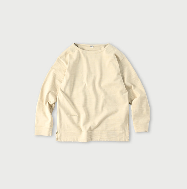 US Mou Knitsew Basque T-shirt Off Top
