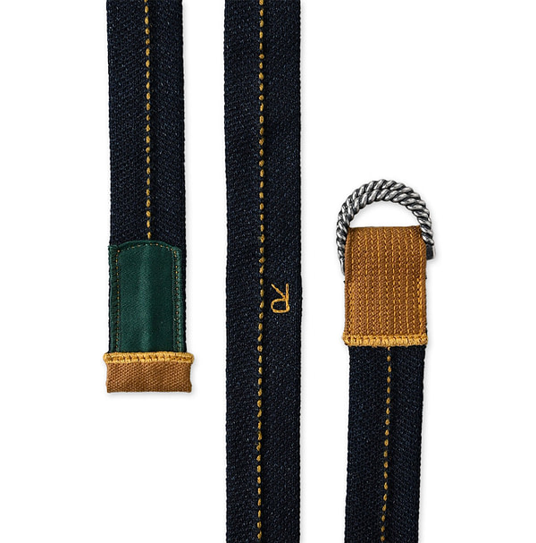 Indigo Military Tubular Knit Belt