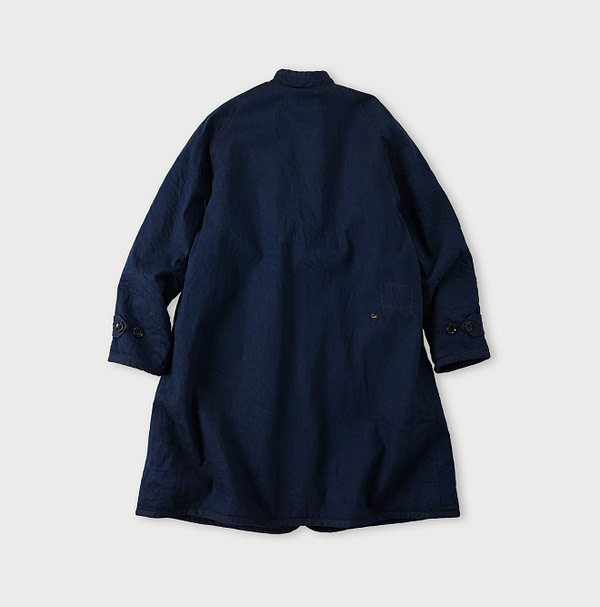 Omugi Denim 908 Lining Boa Coat Back