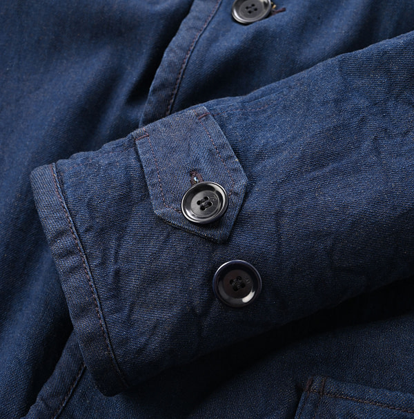 Omugi Denim 908 Lining Boa Coat Detail