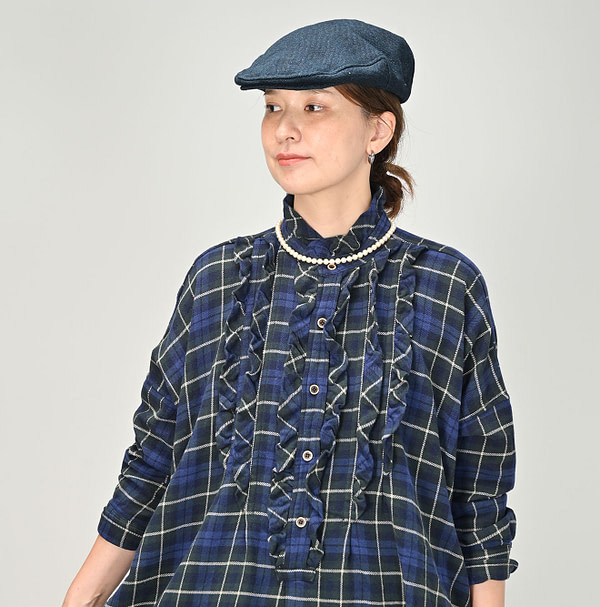 Indian Flannel Frill Tunic Female Model