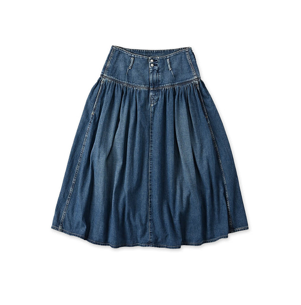 45 Petite Denim Yoke Skirt Zyu