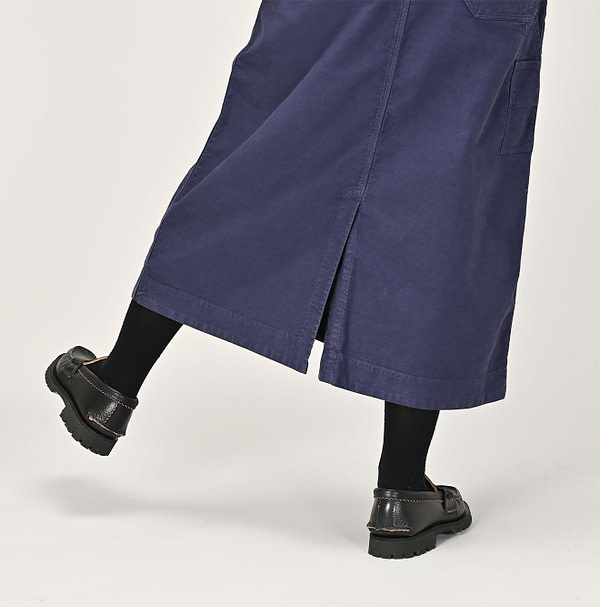 Okome Satin Painter Skirt Chestnut Female Model