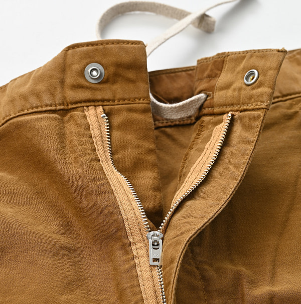 Okome Satin Painter Skirt Chestnut Detail
