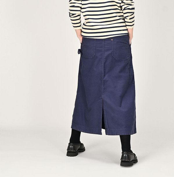 Okome Satin Painter Skirt Chestnut Female Model