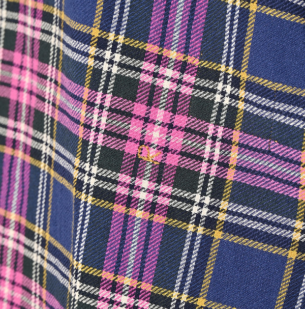 Indian Flannel Big Shirt Dress Detail