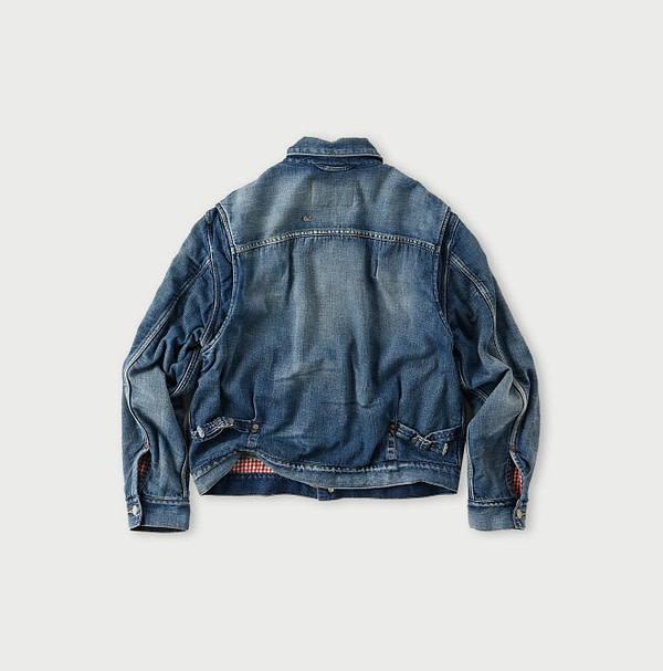 45 Petite Denim 908 Lining Jean Jacket Zyu Back