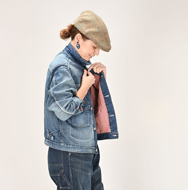 45 Petite Denim 908 Lining Jean Jacket Zyu Female Model