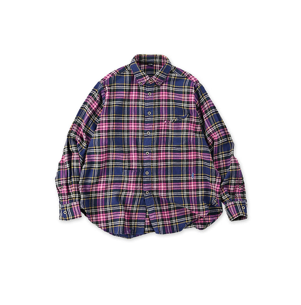 Indian Flannel 908 Ocean Button Down Shirt Pink Tartan