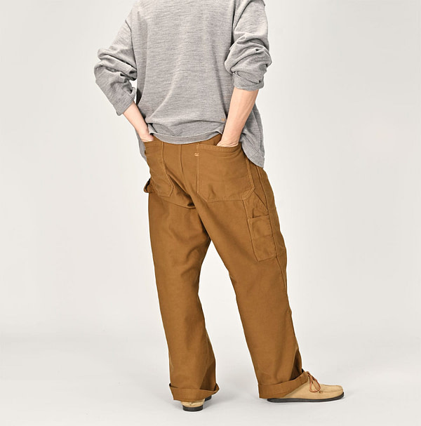 Okome Satin 908 Painter Pants Male Model