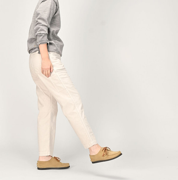 Okome Satin 908 Painter Pants Female Model