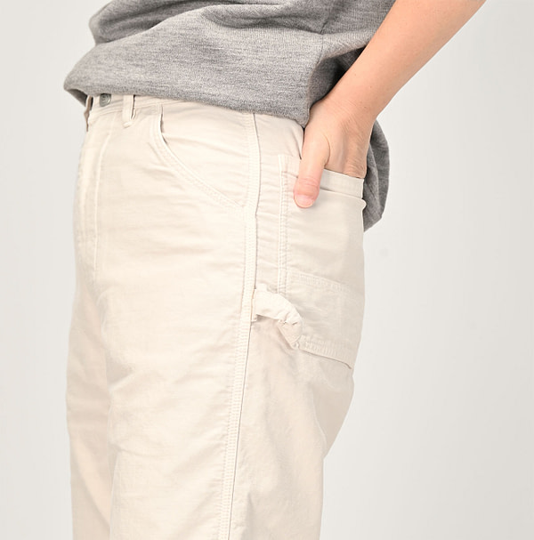 Okome Satin 908 Painter Pants Female Model