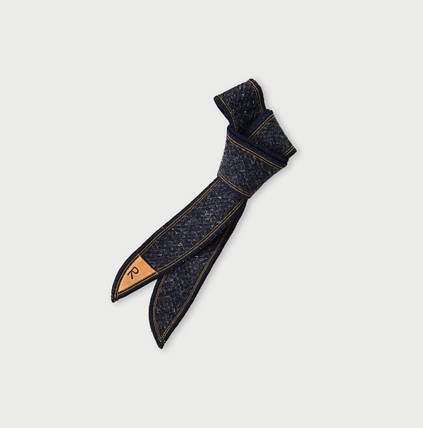 British Wool Tweed 1908 Tie Navy Glen Check