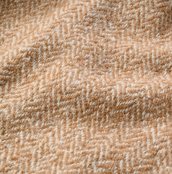 Indian Merino Cashmere Herringbone Stole Detail