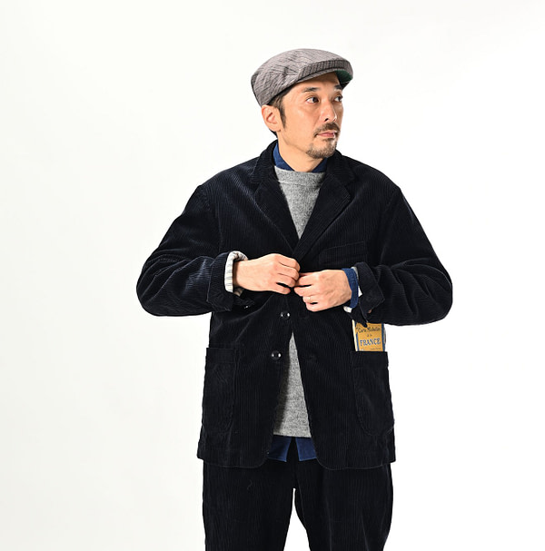 Selvedge Corduroy Miyuki Jacket Male Model