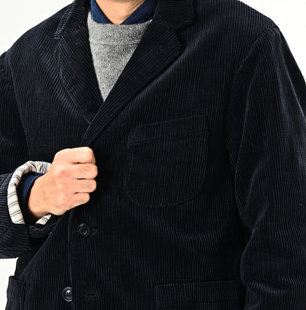 Selvedge Corduroy Miyuki Jacket Male Model