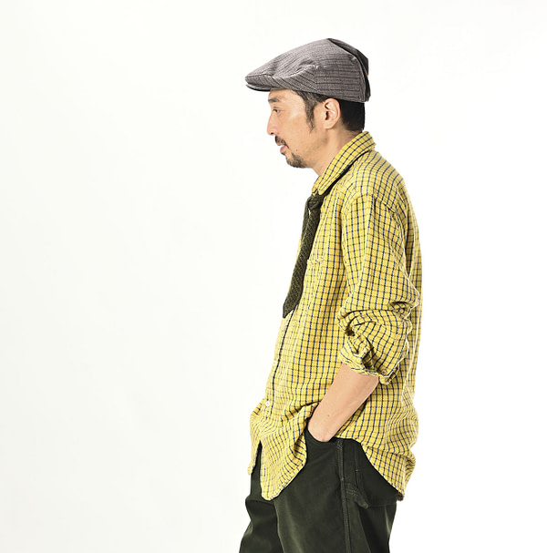 Indian Flannel 908 Loafer Petite Collar Shirt Male Model