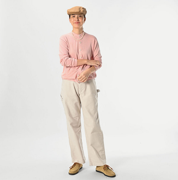 Whole Super Gauze 908 Cardigan Female Model