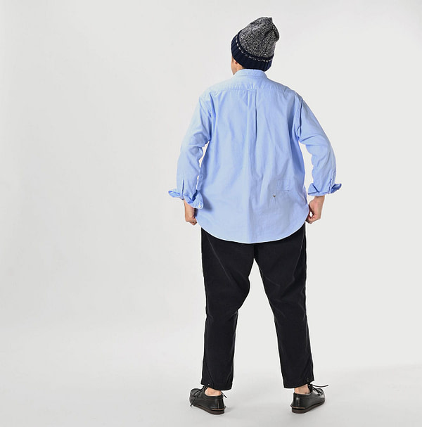 504 OX 908 Ocean Button Down Shirt Male Model