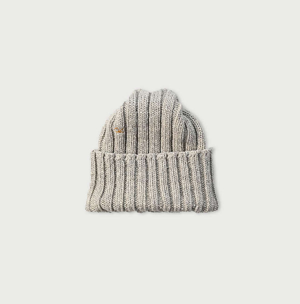Shetland Zakkuri Rib Knit Cap Ice Beige Top