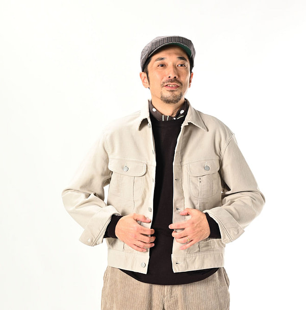 Mole Serge Stretch 908 Hikohime Jacket Male Model