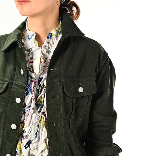 Mole Serge Stretch 908 Hikohime Jacket Female Model