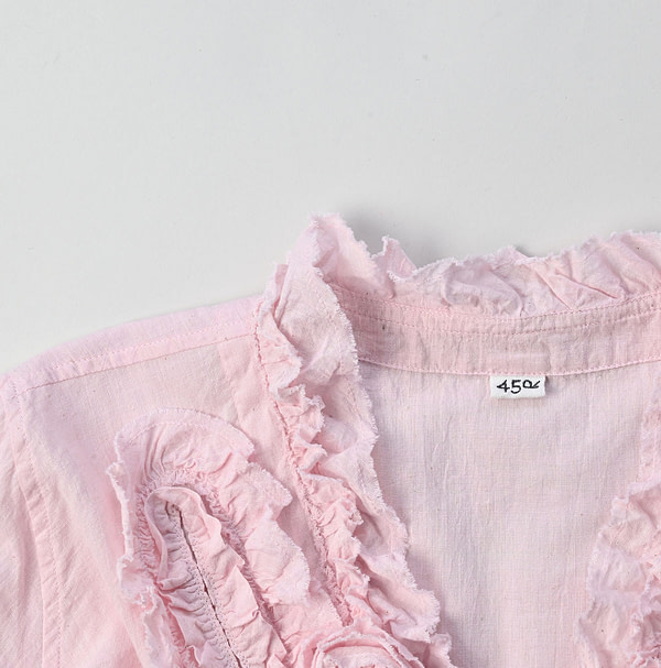 Indian Khadi Frill Cache-Coeur Detail