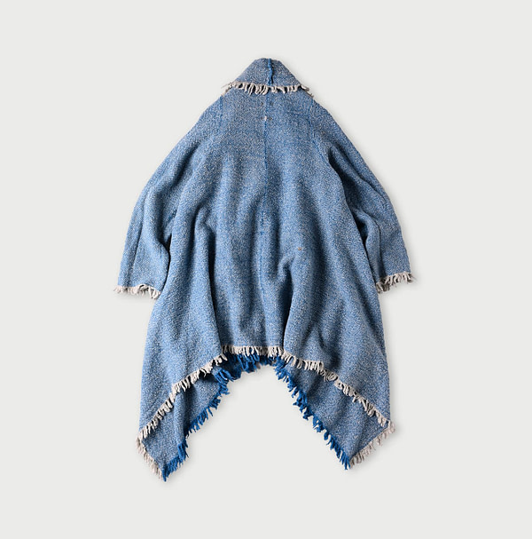Indian Merino Poncho Long Back