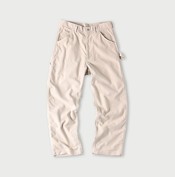 Mole Serge Stretch 908 Painter Pants Bone White