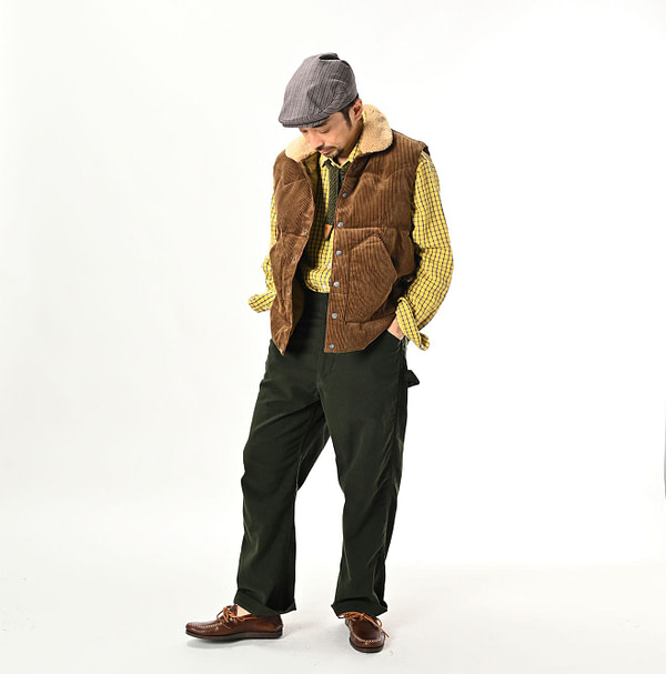 Mole Serge Stretch 908 Painter Pants Male Model
