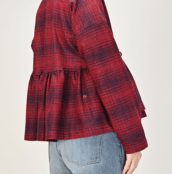 Jersey Flannel Cache-Coeur Female Model