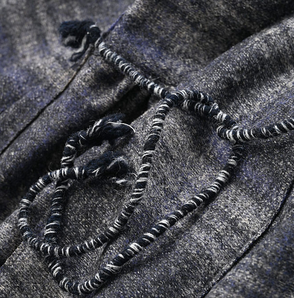 Jersey Flannel Cache-Coeur Detail