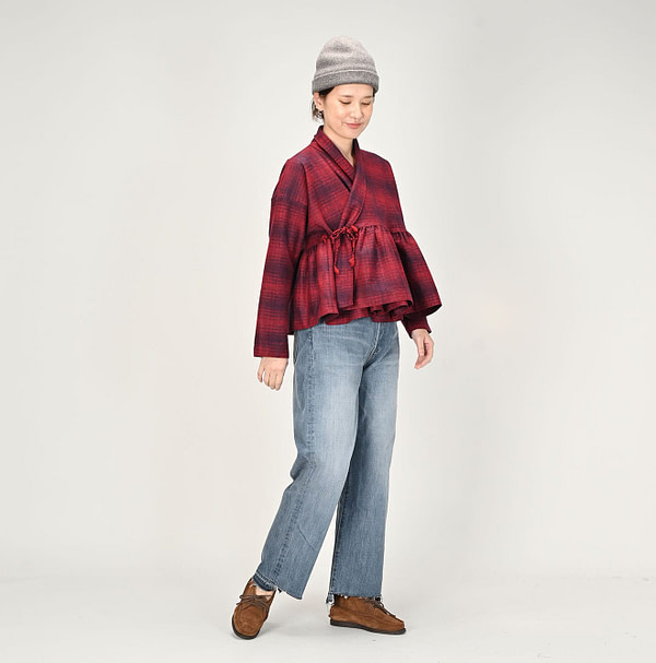 Jersey Flannel Cache-Coeur Female Model