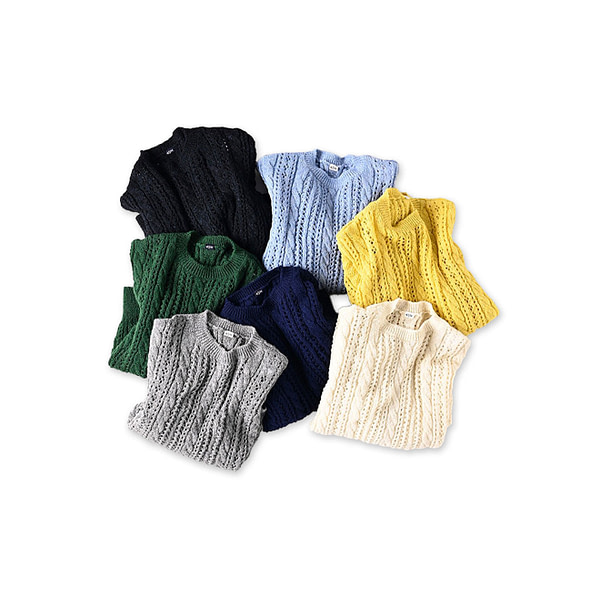 Shetland Cable Lace Sweater