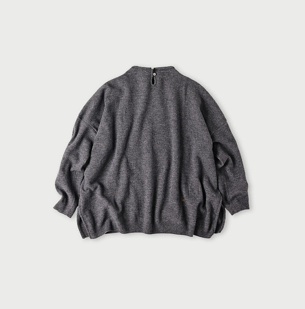 Float Boiled Wool Big Slit Back