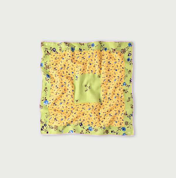Supima Aya Yama Liberty Bandana Green x Orange