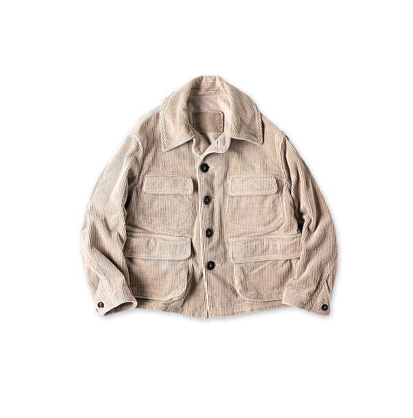 Selvedge Corduroy 908 Hunting Jacket Antique White