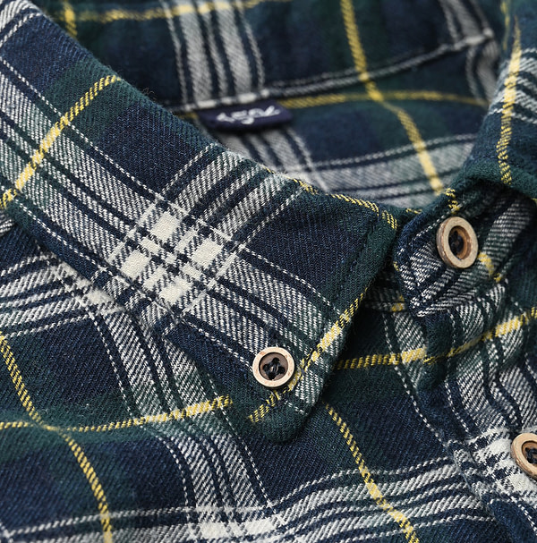 Double Woven 908 Loafer Button Down Shirt Detail
