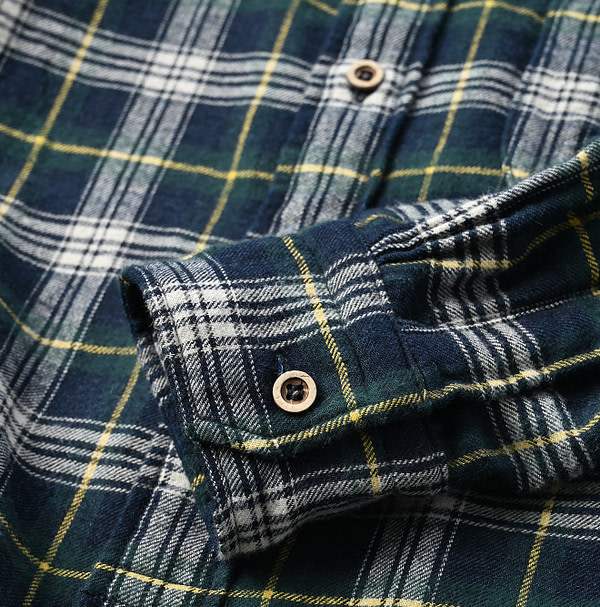 Double Woven 908 Loafer Button Down Shirt Detail