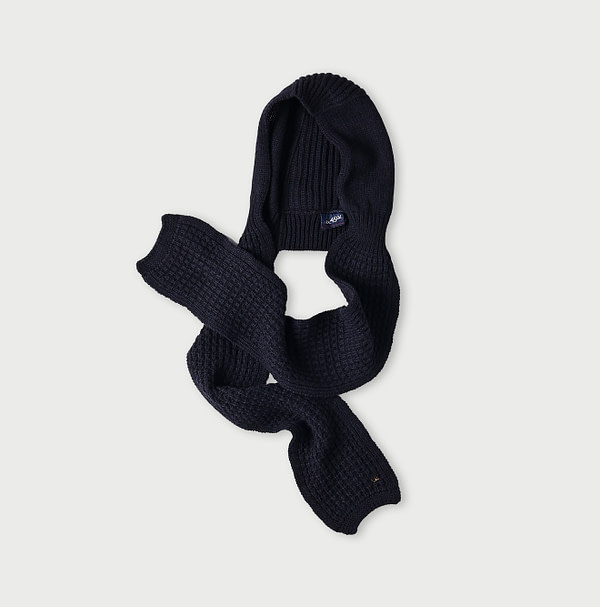 Dacapo Hooded Muffler Navy Base