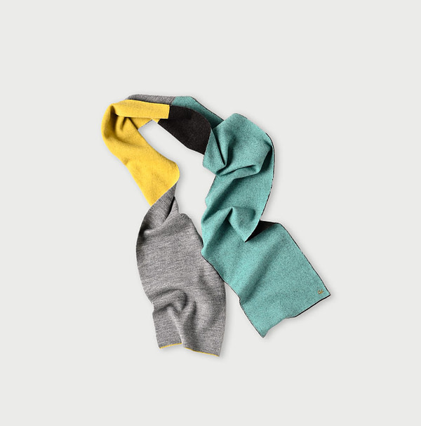 Float W-faced Muffler Yellow Green x Green